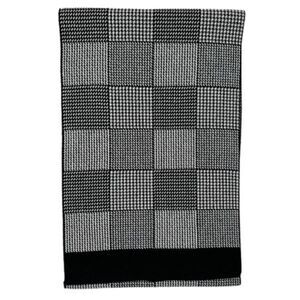 Men’s long houndstooth scarf